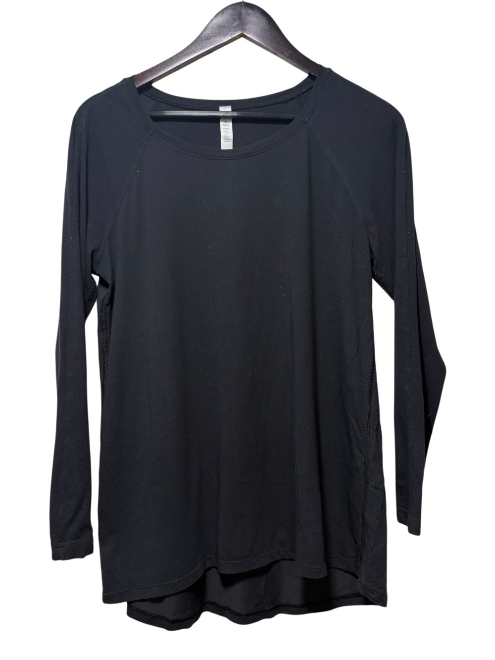 Lululemon Fast And Free Women’s Long Sleeve Raglan Shirt Size 8 Round Neck